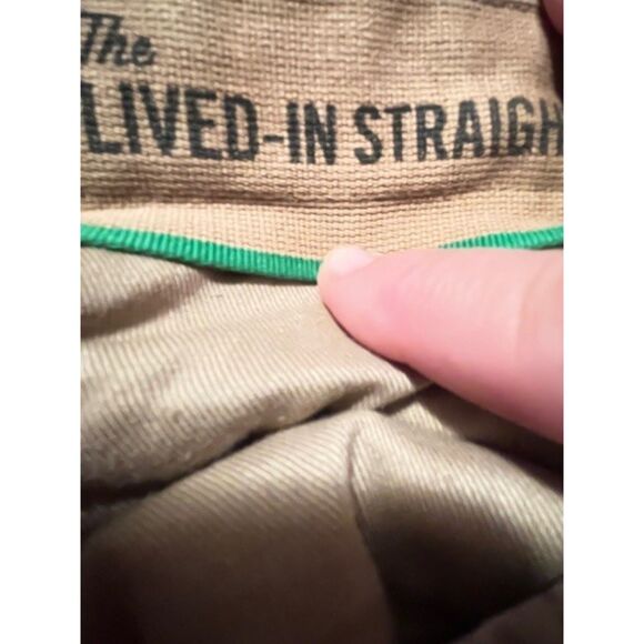 Gap “lived-in straight” tan khakis chinos 33 x 32 - Picture 3 of 5